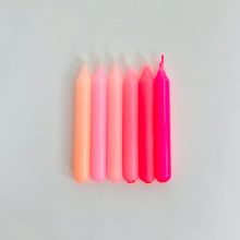 Load image into Gallery viewer, DIP DYE KONFETTI (a set of 6 small candles) by PINK STORIES
