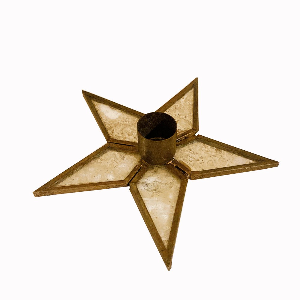 FLAT STAR CANDLE HOLDER